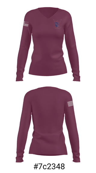 Women's Long Sleeve Vneck Shirt, Boys' Latin of Philadelphia High School, Spirit Store, Teamtime, Team time, sublimation, custom sports apparel, team uniforms, spirit wear, spiritwear, sports uniforms, custom shirts, team store, custom team store, fundraiser sports, apparel fundraiser
