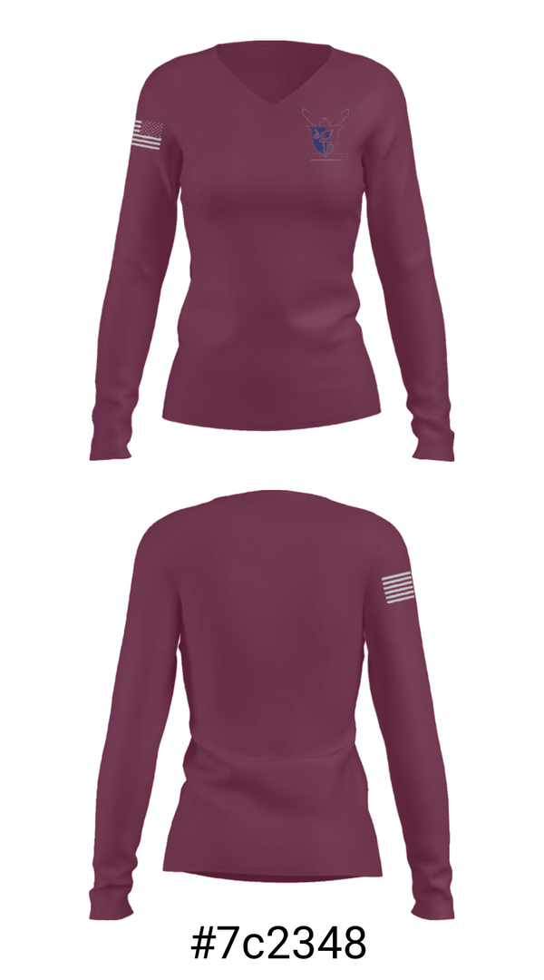 Women's Long Sleeve Vneck Shirt, Boys' Latin of Philadelphia High School, Spirit Store, Teamtime, Team time, sublimation, custom sports apparel, team uniforms, spirit wear, spiritwear, sports uniforms, custom shirts, team store, custom team store, fundraiser sports, apparel fundraiser
