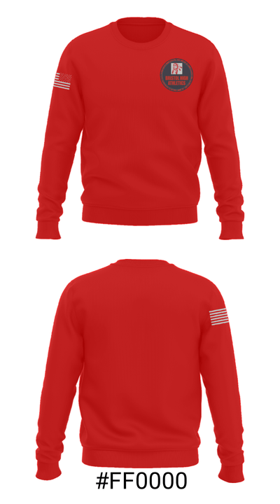 Bristol Senior High School Bowling 41863070 Crew Neck Sweatshirt - 16