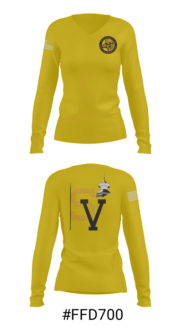 Women's Long Sleeve Vneck Shirt, Smith Vocational and Agricultural High School Basketball, Women's Basketball, Teamtime, Team time, sublimation, custom sports apparel, team uniforms, spirit wear, spiritwear, sports uniforms, custom shirts, team store, custom team store, fundraiser sports, apparel fundraiser