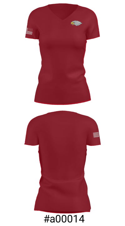 Westmoreland High School 86197534 Women's Short Sleeve V-neck Shirt - 21