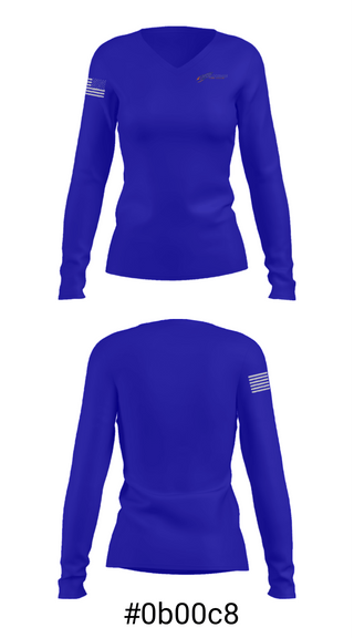 Women's Long Sleeve Vneck Shirt, 54Th Street Academy, Spirit Store, Teamtime, Team time, sublimation, custom sports apparel, team uniforms, spirit wear, spiritwear, sports uniforms, custom shirts, team store, custom team store, fundraiser sports, apparel fundraiser