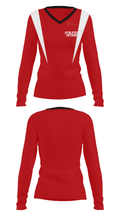 Athletics Ontario 7294695 Women's Long Sleeve V-neck Shirt - 29