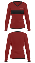 Concordia Lutheran High School Gymnastics 38070175 Women's Long Sleeve V-neck Shirt - 31