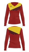Segerstrom High School Basketball 89508243 Women's Long Sleeve V-neck Shirt - 29