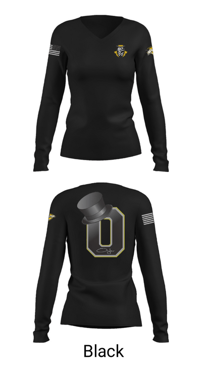 Oyler High School 95856715 Women's Long Sleeve V-neck Shirt - 13
