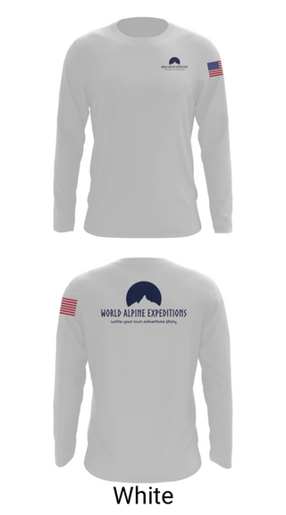 Long Sleeve Performance Shirt, World Alpine Expeditions, , Teamtime, Team time, sublimation, custom sports apparel, team uniforms, spirit wear, spiritwear, sports uniforms, custom shirts, team store, custom team store, fundraiser sports, apparel fundraiser