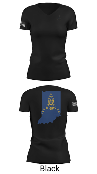 Women's Short Sleeve Vneck Shirt, A&M FLIGHTS, , Teamtime, Team time, sublimation, custom sports apparel, team uniforms, spirit wear, spiritwear, sports uniforms, custom shirts, team store, custom team store, fundraiser sports, apparel fundraiser