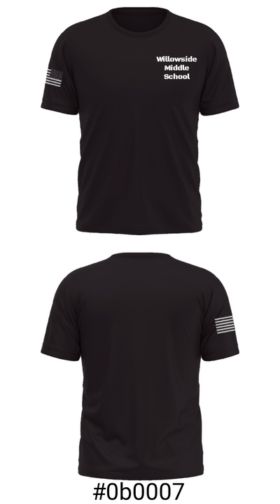 Willowside Middle School 14693352 Short Sleeve Performance Shirt - 19