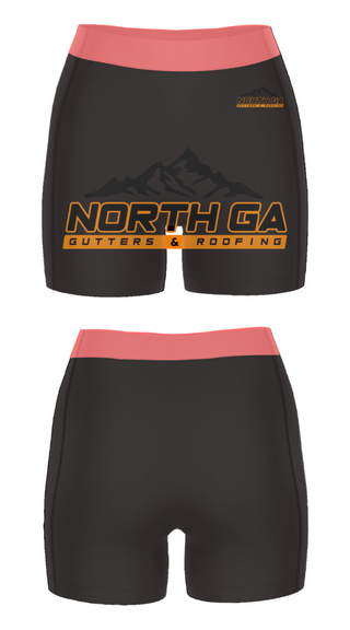 Women's Compression Shorts, North GA Gutters And Roofing, , Teamtime, Team time, sublimation, custom sports apparel, team uniforms, spirit wear, spiritwear, sports uniforms, custom shirts, team store, custom team store, fundraiser sports, apparel fundraiser