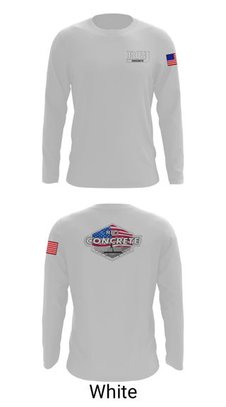 Long Sleeve Performance Shirt, RBJ Concrete, , Teamtime, Team time, sublimation, custom sports apparel, team uniforms, spirit wear, spiritwear, sports uniforms, custom shirts, team store, custom team store, fundraiser sports, apparel fundraiser