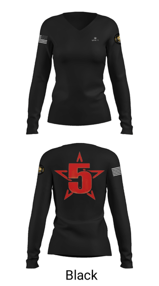Women's Long Sleeve Vneck Shirt, ARMSTRONGINC.Est1964, , Teamtime, Team time, sublimation, custom sports apparel, team uniforms, spirit wear, spiritwear, sports uniforms, custom shirts, team store, custom team store, fundraiser sports, apparel fundraiser
