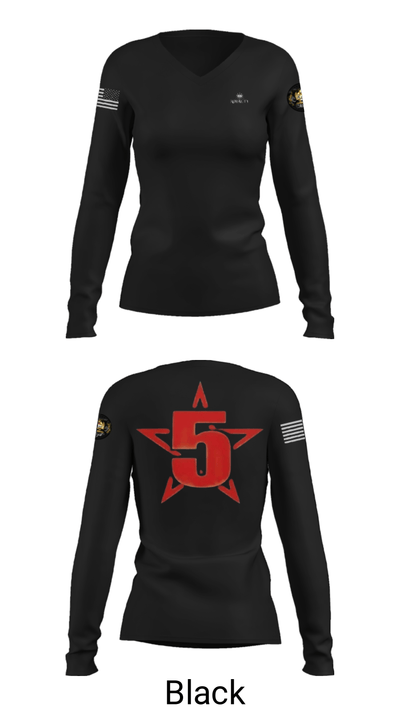 ARMSTRONGINC.Est1964 5136352 Women's Long Sleeve V-neck Shirt - 13
