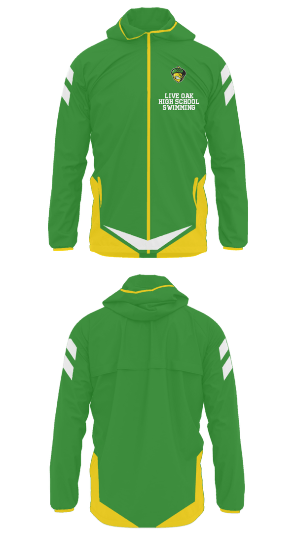 Windbreaker, Live Oak High School Swimming, Swimming, Teamtime, Team time, sublimation, custom sports apparel, team uniforms, spirit wear, spiritwear, sports uniforms, custom shirts, team store, custom team store, fundraiser sports, apparel fundraiser