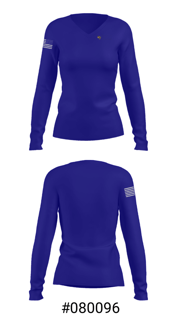 Women's Long Sleeve Vneck Shirt, Hancock Grammar School, Spirit Store, Teamtime, Team time, sublimation, custom sports apparel, team uniforms, spirit wear, spiritwear, sports uniforms, custom shirts, team store, custom team store, fundraiser sports, apparel fundraiser