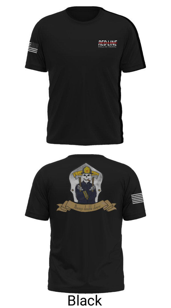 Short Sleeve Performance Shirt, Red Line Mobile Axe Throwing, , Teamtime, Team time, sublimation, custom sports apparel, team uniforms, spirit wear, spiritwear, sports uniforms, custom shirts, team store, custom team store, fundraiser sports, apparel fundraiser