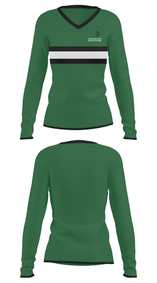 Women's Long Sleeve Vneck Shirt, Highland High School Bowling, Bowling, Teamtime, Team time, sublimation, custom sports apparel, team uniforms, spirit wear, spiritwear, sports uniforms, custom shirts, team store, custom team store, fundraiser sports, apparel fundraiser