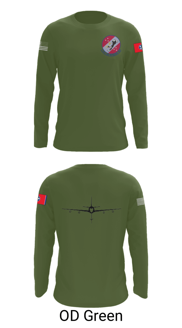 Long Sleeve Performance Shirt, 151st Air Refueling Squadron, Air Force, Teamtime, Team time, sublimation, custom sports apparel, team uniforms, spirit wear, spiritwear, sports uniforms, custom shirts, team store, custom team store, fundraiser sports, apparel fundraiser