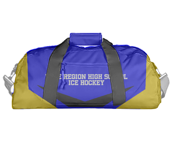 Duffle Bag, Lake Region High School Ice Hockey, Ice Hockey, Teamtime, Team time, sublimation, custom sports apparel, team uniforms, spirit wear, spiritwear, sports uniforms, custom shirts, team store, custom team store, fundraiser sports, apparel fundraiser