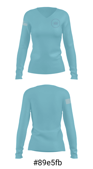 Women's Long Sleeve Vneck Shirt, Skyline High School Wrestling, Wrestling, Teamtime, Team time, sublimation, custom sports apparel, team uniforms, spirit wear, spiritwear, sports uniforms, custom shirts, team store, custom team store, fundraiser sports, apparel fundraiser