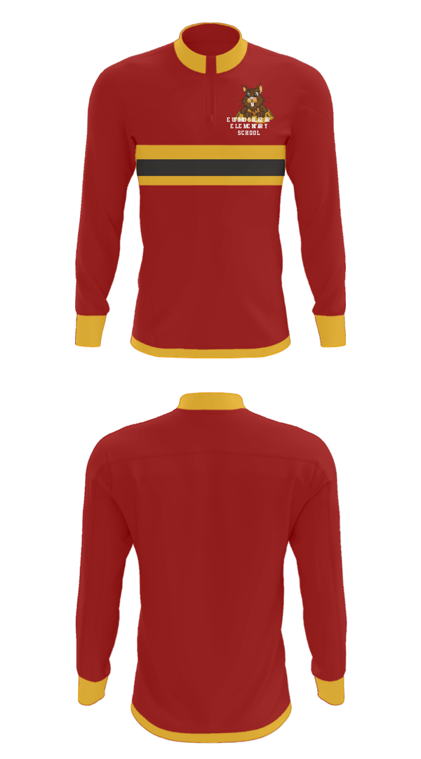 Quarter Zip Jacket, Eutimio Salazar Elementary School, Spirit Store, Teamtime, Team time, sublimation, custom sports apparel, team uniforms, spirit wear, spiritwear, sports uniforms, custom shirts, team store, custom team store, fundraiser sports, apparel fundraiser