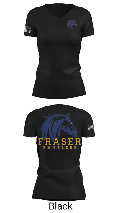 Frazer High School 20944050 Women's Short Sleeve V-neck Shirt - 14