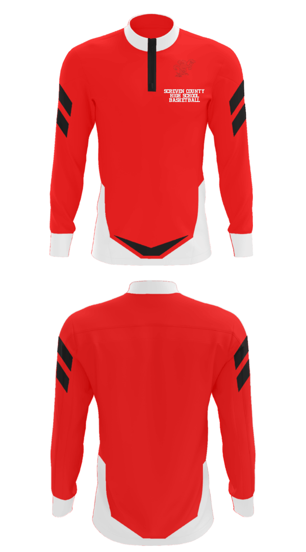 Quarter Zip Jacket, Screven County High School Basketball, Women's Basketball, Teamtime, Team time, sublimation, custom sports apparel, team uniforms, spirit wear, spiritwear, sports uniforms, custom shirts, team store, custom team store, fundraiser sports, apparel fundraiser