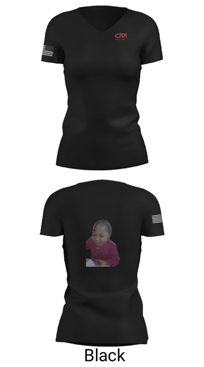 Call Mr Capital 49952377 Women's Short Sleeve V-neck Shirt - 4