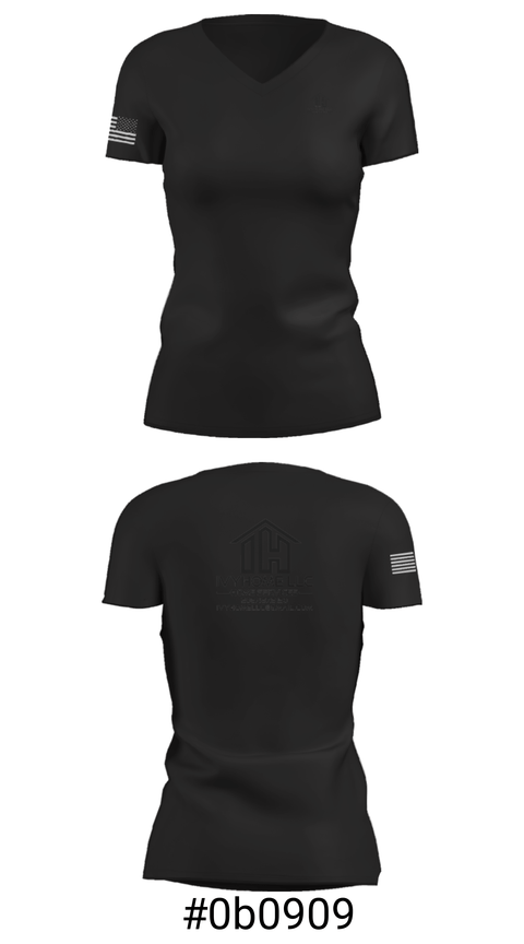Women's Short Sleeve Vneck Shirt, IvyHomeIvyHome, , Teamtime, Team time, sublimation, custom sports apparel, team uniforms, spirit wear, spiritwear, sports uniforms, custom shirts, team store, custom team store, fundraiser sports, apparel fundraiser