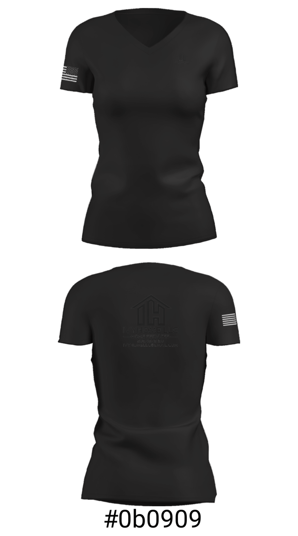 Women's Short Sleeve Vneck Shirt, IvyHomeIvyHome, , Teamtime, Team time, sublimation, custom sports apparel, team uniforms, spirit wear, spiritwear, sports uniforms, custom shirts, team store, custom team store, fundraiser sports, apparel fundraiser