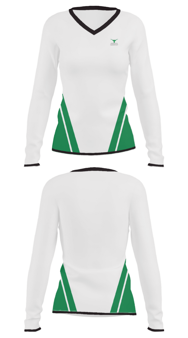 Women's Long Sleeve Vneck Shirt, Stonewall ElementarySchool, Spirit Store, Teamtime, Team time, sublimation, custom sports apparel, team uniforms, spirit wear, spiritwear, sports uniforms, custom shirts, team store, custom team store, fundraiser sports, apparel fundraiser