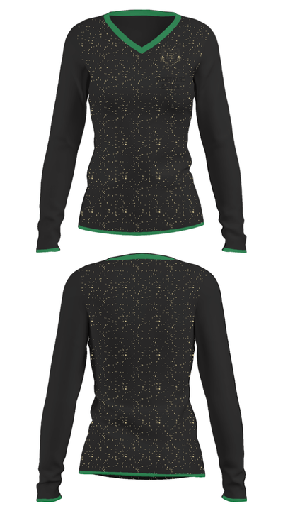 Courtyard Chuch 37286717 Women's Long Sleeve V-neck Shirt - 31