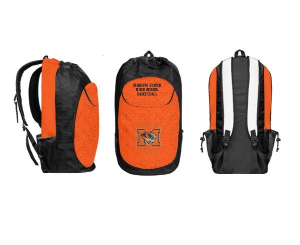 Gear Bag, Mangum Junior High School Basketball, Women's Basketball, Teamtime, Team time, sublimation, custom sports apparel, team uniforms, spirit wear, spiritwear, sports uniforms, custom shirts, team store, custom team store, fundraiser sports, apparel fundraiser