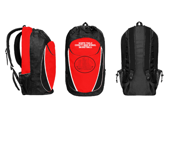 Gear Bag, North Toole County High School Basketball, Men's Basketball, Teamtime, Team time, sublimation, custom sports apparel, team uniforms, spirit wear, spiritwear, sports uniforms, custom shirts, team store, custom team store, fundraiser sports, apparel fundraiser