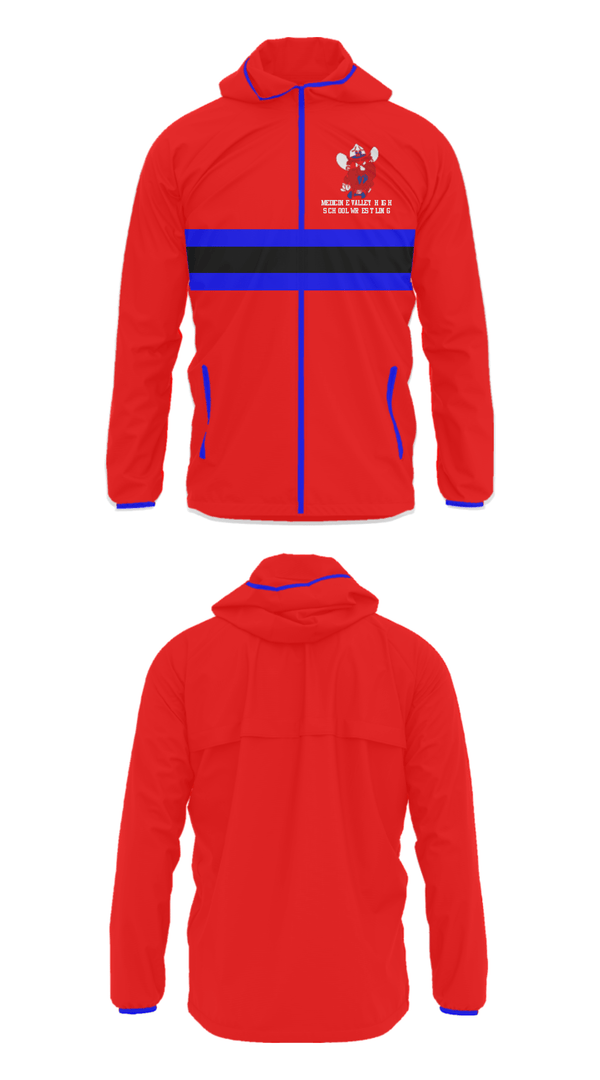 Windbreaker, Medicine Valley High School Wrestling, Wrestling, Teamtime, Team time, sublimation, custom sports apparel, team uniforms, spirit wear, spiritwear, sports uniforms, custom shirts, team store, custom team store, fundraiser sports, apparel fundraiser