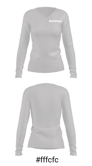 Women's Long Sleeve Vneck Shirt, Bulldogs, Men's Basketball, Teamtime, Team time, sublimation, custom sports apparel, team uniforms, spirit wear, spiritwear, sports uniforms, custom shirts, team store, custom team store, fundraiser sports, apparel fundraiser