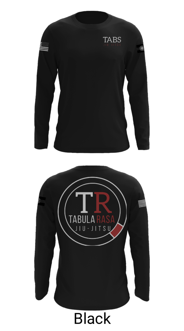 Long Sleeve Performance Shirt, Tabula Rasa Brazilian Jiu-Jitsu, Wrestling, Teamtime, Team time, sublimation, custom sports apparel, team uniforms, spirit wear, spiritwear, sports uniforms, custom shirts, team store, custom team store, fundraiser sports, apparel fundraiser