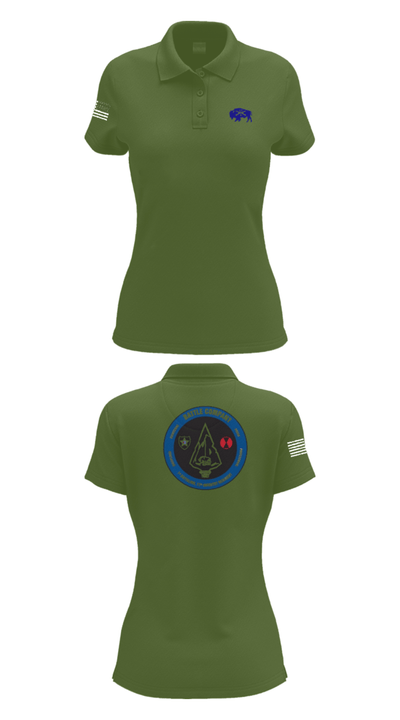 Battle company 1-17IN 67217435 Women's Short Sleeve Performance Polo  - 55