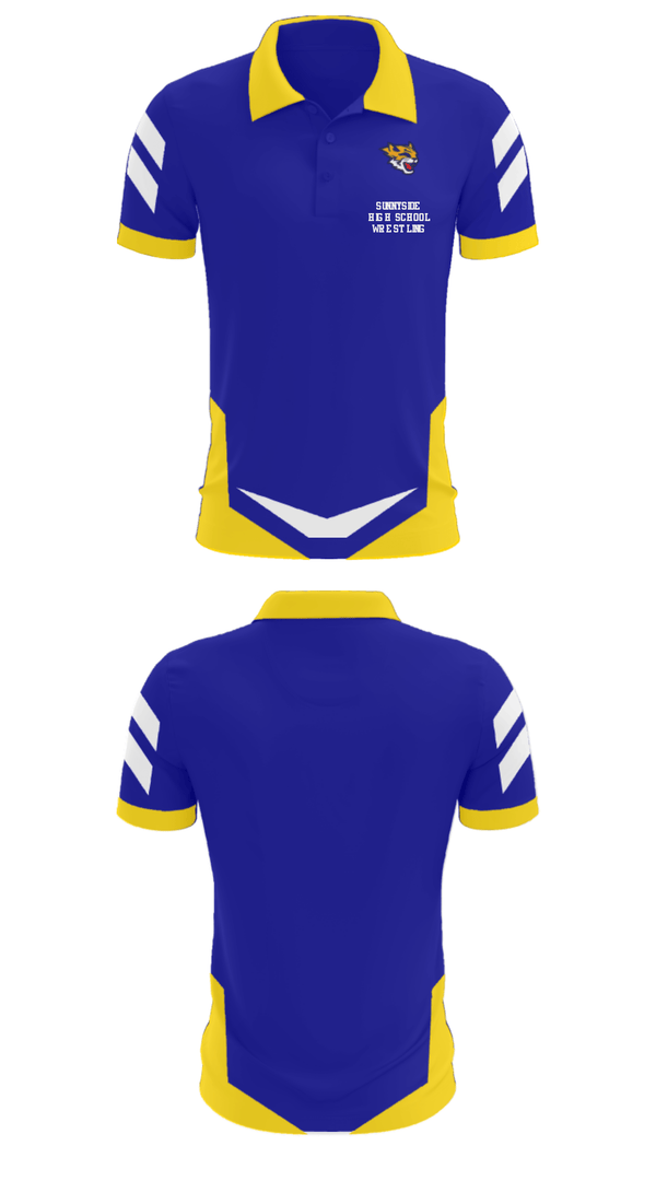 Short Sleeve Performance Polo, Sunnyside High School Wrestling, Wrestling, Teamtime, Team time, sublimation, custom sports apparel, team uniforms, spirit wear, spiritwear, sports uniforms, custom shirts, team store, custom team store, fundraiser sports, apparel fundraiser