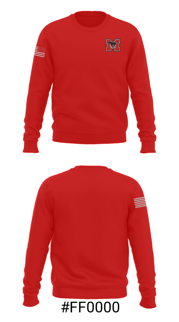 Crew Neck Sweatshirt, Mcdougle Middle School Basketball, Women's Basketball, Teamtime, Team time, sublimation, custom sports apparel, team uniforms, spirit wear, spiritwear, sports uniforms, custom shirts, team store, custom team store, fundraiser sports, apparel fundraiser