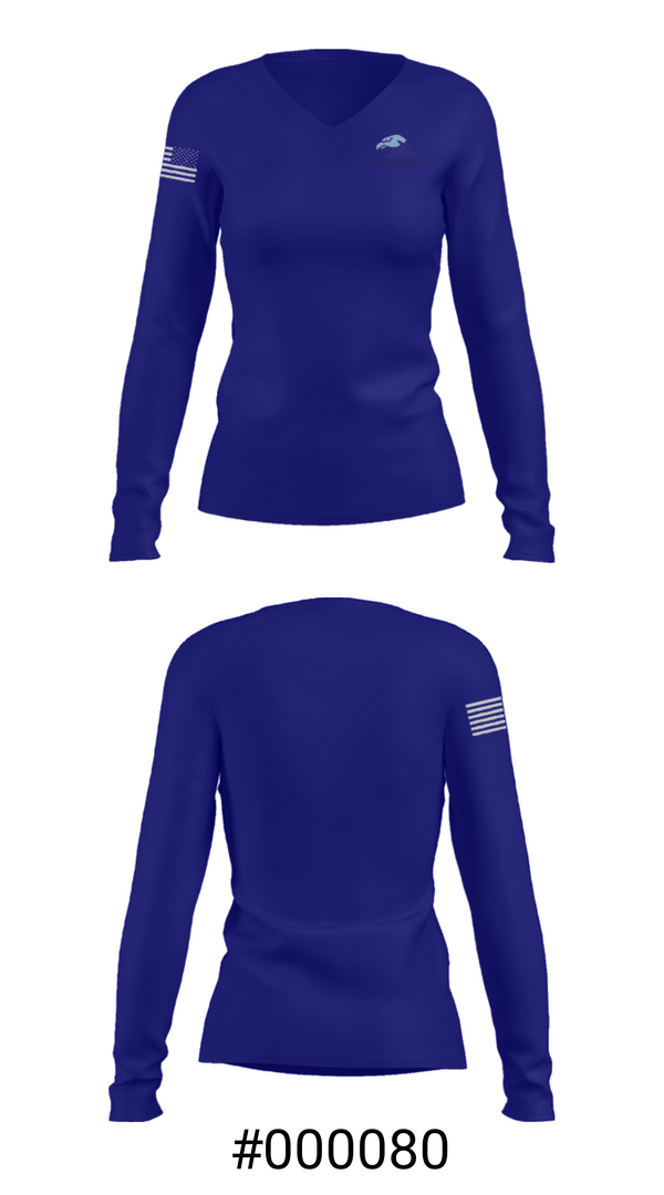 Women's Long Sleeve Vneck Shirt, Fairborn Primary School, Spirit Store, Teamtime, Team time, sublimation, custom sports apparel, team uniforms, spirit wear, spiritwear, sports uniforms, custom shirts, team store, custom team store, fundraiser sports, apparel fundraiser