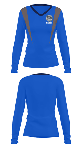 Women's Long Sleeve Vneck Shirt, RGMV, Wrestling, Teamtime, Team time, sublimation, custom sports apparel, team uniforms, spirit wear, spiritwear, sports uniforms, custom shirts, team store, custom team store, fundraiser sports, apparel fundraiser