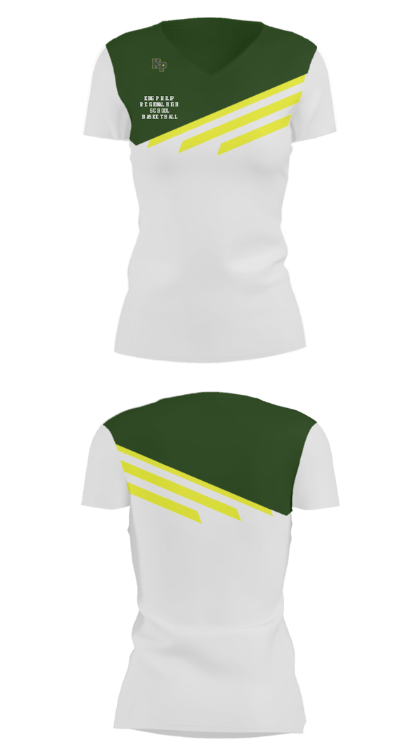 Women's Short Sleeve Vneck Shirt, King Philip Regional High School Basketball, Women's Basketball, Teamtime, Team time, sublimation, custom sports apparel, team uniforms, spirit wear, spiritwear, sports uniforms, custom shirts, team store, custom team store, fundraiser sports, apparel fundraiser