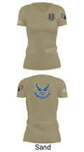 33rd Tactical Fighter Wing 38217245 Women's Short Sleeve V-neck Shirt - 44
