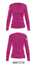 Lady Spartans Elite Basketball 8176620 Women's Long Sleeve V-neck Shirt - 20