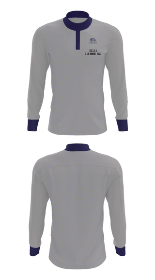 Quarter Zip Jacket, Delta cleaning LLC, , Teamtime, Team time, sublimation, custom sports apparel, team uniforms, spirit wear, spiritwear, sports uniforms, custom shirts, team store, custom team store, fundraiser sports, apparel fundraiser