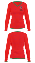 Thomas Worthington High School Basketball 13768606 Women's Long Sleeve V-neck Shirt - 34