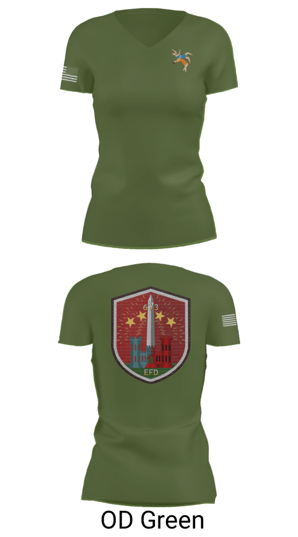 Women's Short Sleeve Vneck Shirt, 673 EFD Vs. 134 FEST, Army, Teamtime, Team time, sublimation, custom sports apparel, team uniforms, spirit wear, spiritwear, sports uniforms, custom shirts, team store, custom team store, fundraiser sports, apparel fundraiser