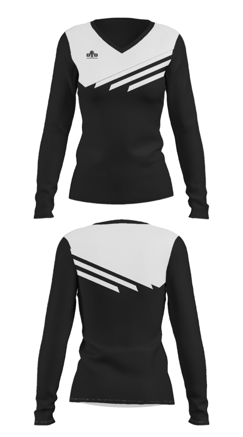 Women's Long Sleeve Vneck Shirt, Blacktop Basketball, Men's Basketball, Teamtime, Team time, sublimation, custom sports apparel, team uniforms, spirit wear, spiritwear, sports uniforms, custom shirts, team store, custom team store, fundraiser sports, apparel fundraiser