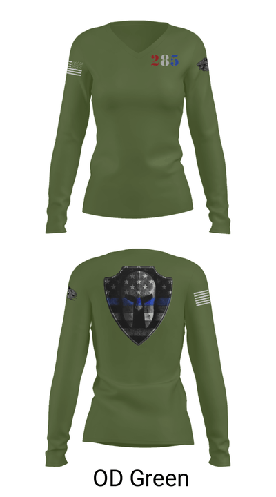 285 48466667 Women's Long Sleeve V-neck Shirt - 31